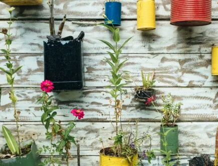 sustainable living through repurposing old cans